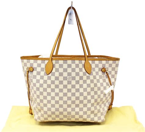 louis vuitton neverfull mm damier azur rose|Louis Vuitton damier azur tote.